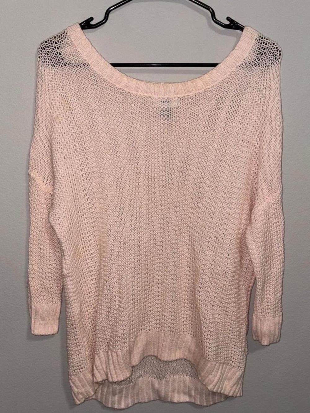 Old Navy lightweight pink knit sweater